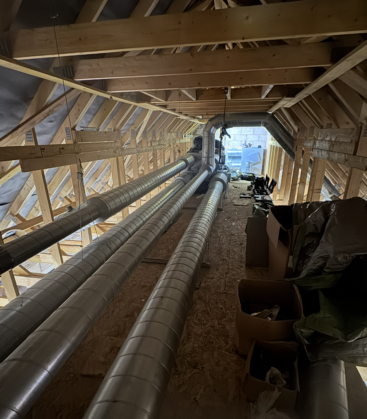 Completed ductwork project