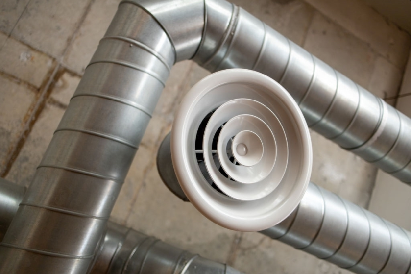 ATS Ventilation team working on ducting installation